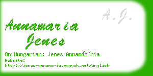 annamaria jenes business card